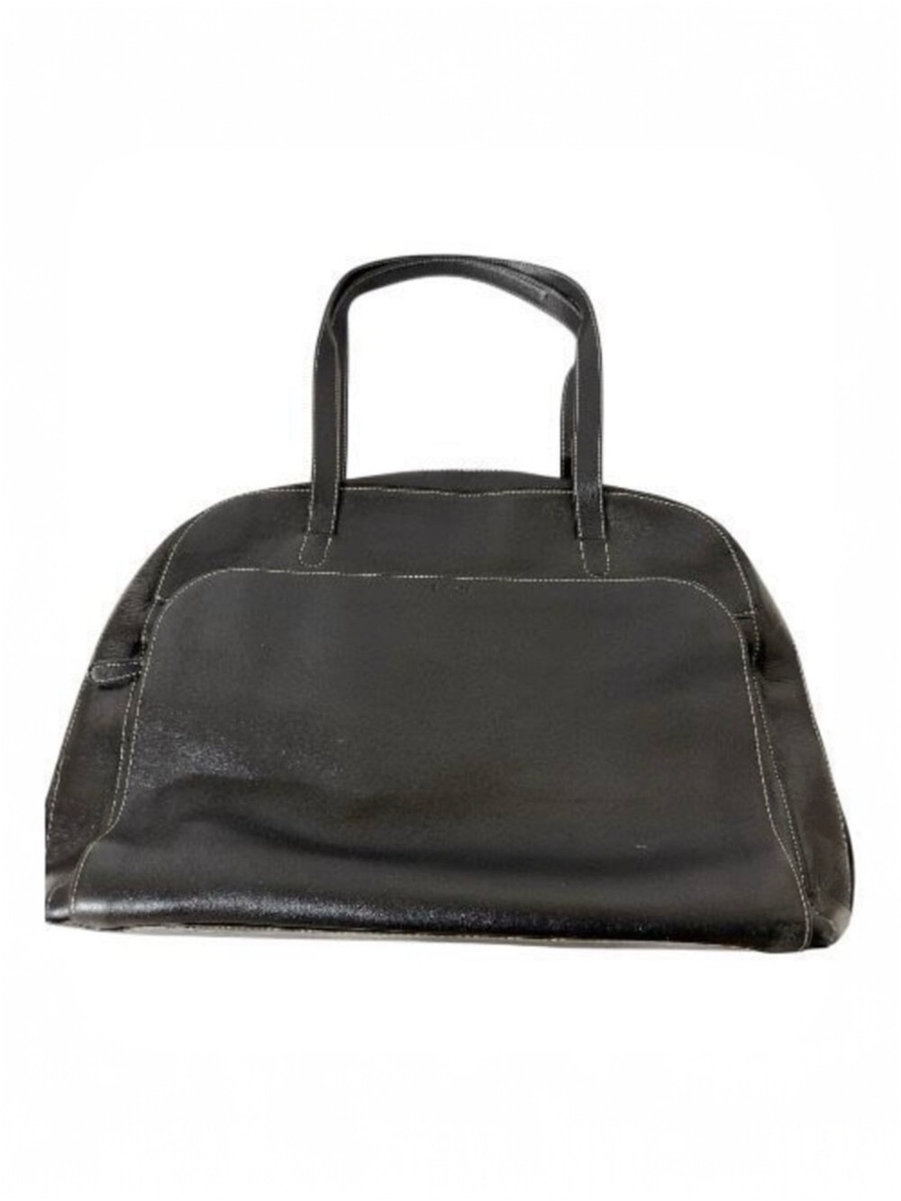 Lodis Leather Black Compartment Zipper Computer‎ Laptop Shoulder Bag